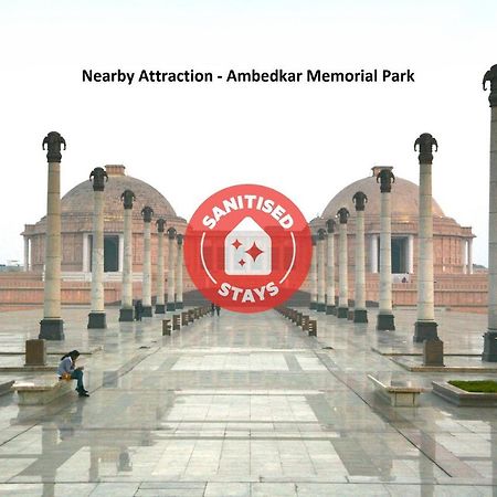 Capital O 10060 Hotel The Leaf Lucknow Bagian luar foto